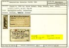Karteikarte zum Holotyp von Marginulina duracina Stache, 1864